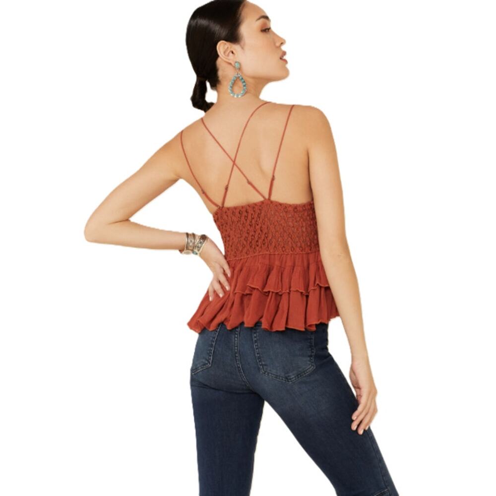 Free People Adella Lace Camisole Top Size Small - Picture 2 of 11
